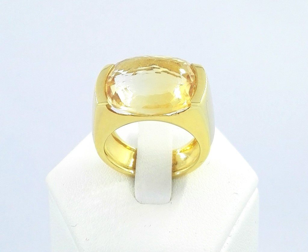 Oiritaly Anello - Donna - Unbranded - Anello Con Pietra - Oro giallo